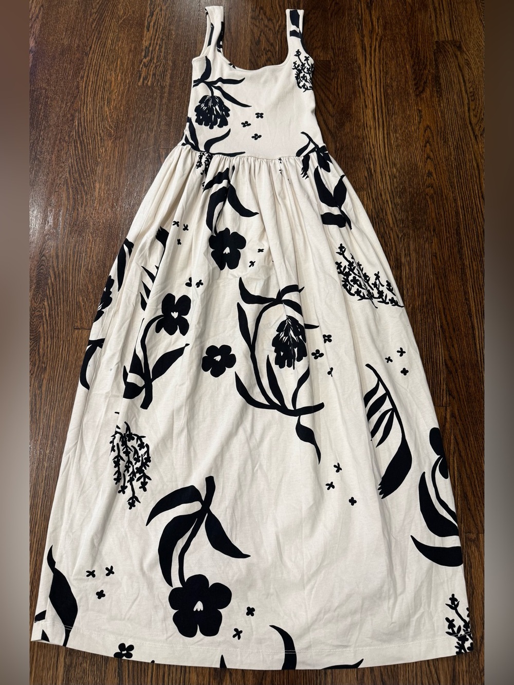 Marimekko Dreija Herbaario Sleeveless Dress Ivory Women USED Size XS